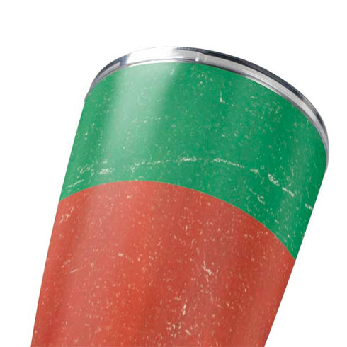 Bulgarian Flag Distressed Yeti 20oz Tumbler Skin