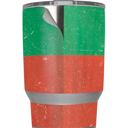 Bulgarian Flag Distressed Yeti 20oz Tumbler Skin