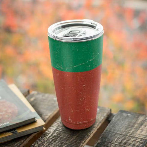 Bulgarian Flag Distressed Yeti 20oz Tumbler Skin