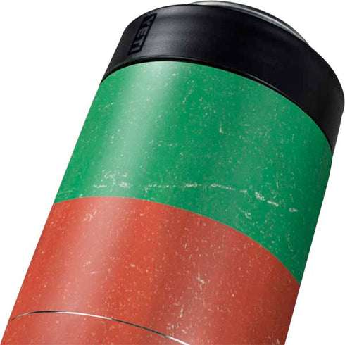 Bulgarian Flag Distressed Yeti Colster Can Insulator Skin