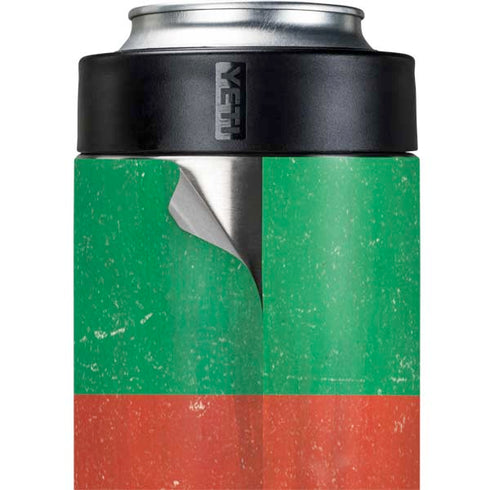 Bulgarian Flag Distressed Yeti Colster Can Insulator Skin