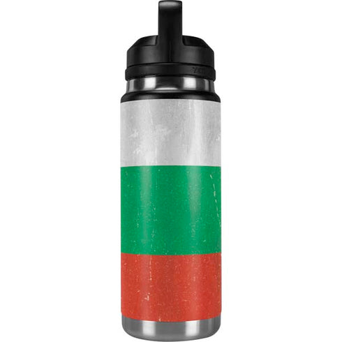Bulgarian Flag Distressed YETI Rambler 26oz Bottle Skin