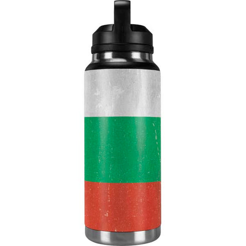 Bulgarian Flag Distressed YETI Rambler 36oz Bottle Skin