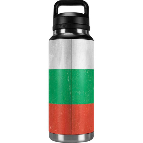 Bulgarian Flag Distressed YETI Rambler 36oz Bottle Skin