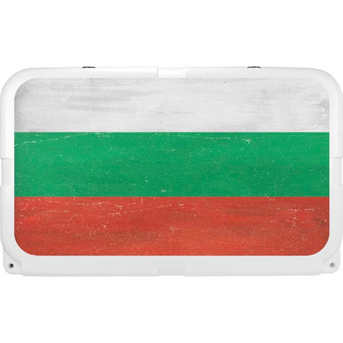 Bulgarian Flag Distressed YETI Tundra 45 Hard Cooler Skin