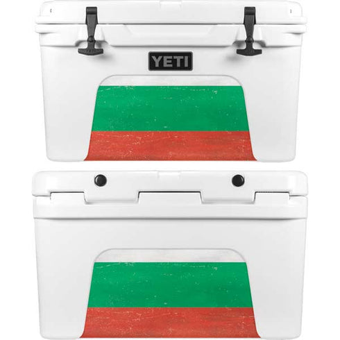 Bulgarian Flag Distressed YETI Tundra 45 Hard Cooler Skin