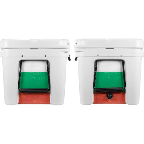 Bulgarian Flag Distressed YETI Tundra 65 Hard Cooler Skin