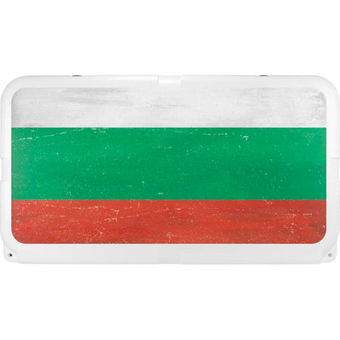 Bulgarian Flag Distressed YETI Tundra 75 Hard Cooler Skin