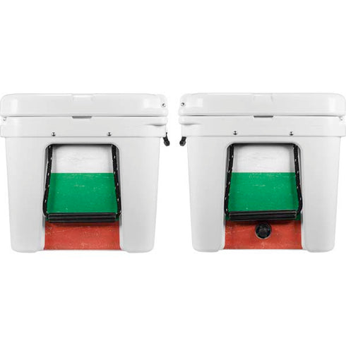 Bulgarian Flag Distressed YETI Tundra 75 Hard Cooler Skin