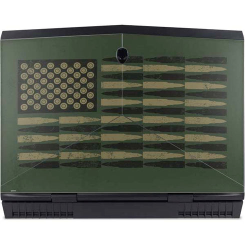 Bullet American Flag Dell Alienware Skin