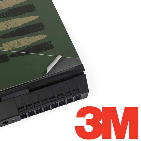 Bullet American Flag Dell Alienware Skin