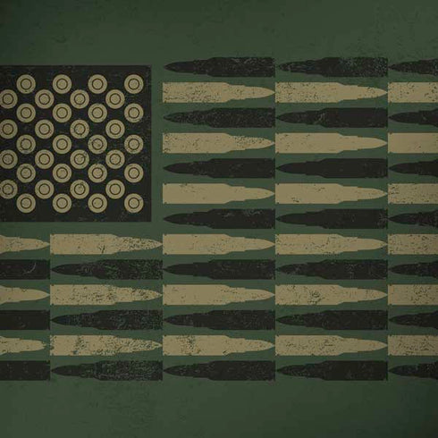 Bullet American Flag Dell Alienware Skin