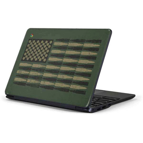 Bullet American Flag Samsung Chromebook Skin