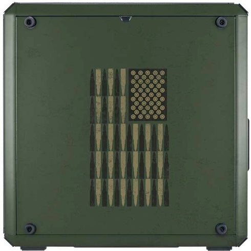 Bullet American Flag Cooler Master MasterBox Q300L Mini Tower Skin