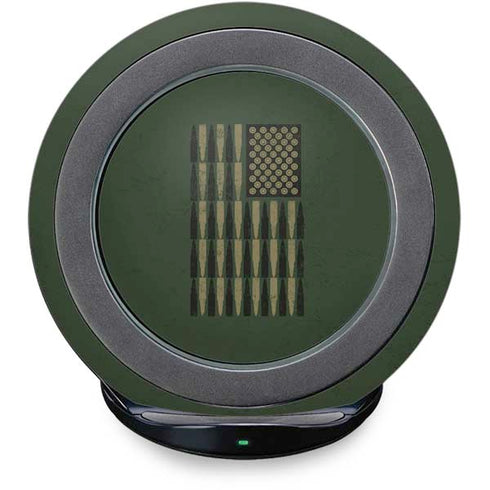 Bullet American Flag Fast Charge Wireless Charging Stand Skin