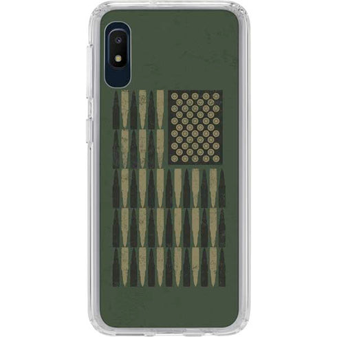Bullet American Flag Galaxy A10e Clear Case