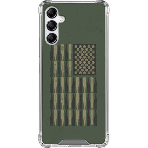 Bullet American Flag Galaxy A14 5G Clear Case