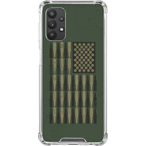 Bullet American Flag Galaxy A32 5G Clear Case