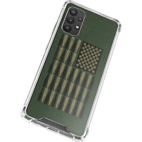 Bullet American Flag Galaxy A32 5G Clear Case