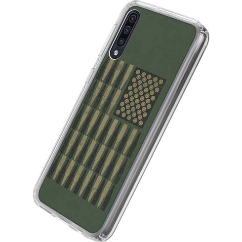 Bullet American Flag Galaxy A50 Clear Case