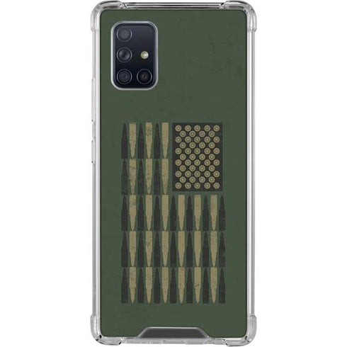 Bullet American Flag Galaxy A71 5G Clear Case