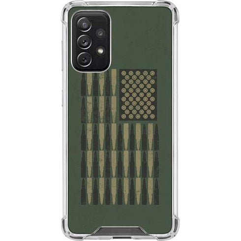 Bullet American Flag Galaxy A72 5G Clear Case