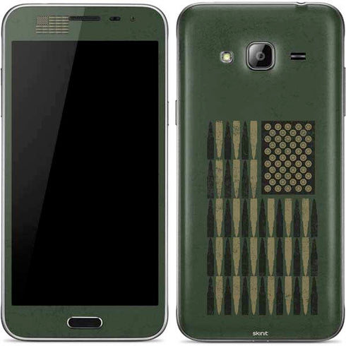Bullet American Flag Galaxy J3 Skin