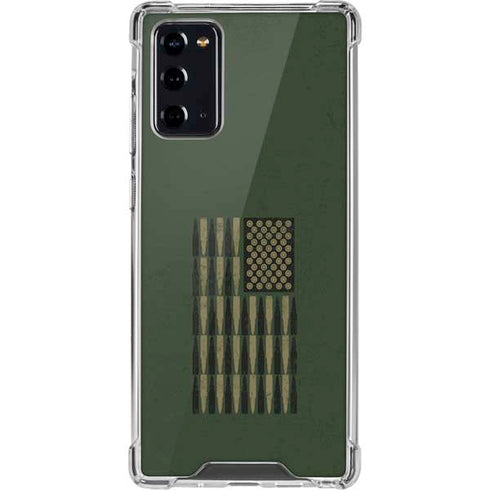 Bullet American Flag Galaxy Note20 5G Clear Case