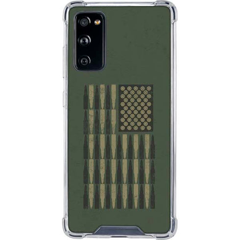 Bullet American Flag Galaxy S20 FE Clear Case