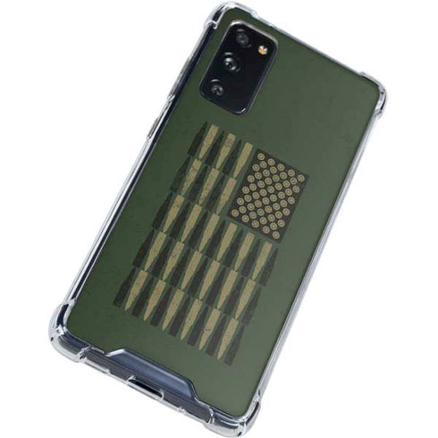 Bullet American Flag Galaxy S20 FE Clear Case