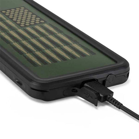 Bullet American Flag Galaxy S20 Plus Waterproof Case