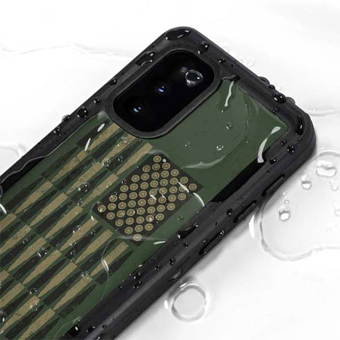 Bullet American Flag Galaxy S20 Waterproof Case