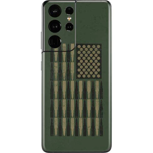 Bullet American Flag Galaxy S21 Ultra 5G Skin