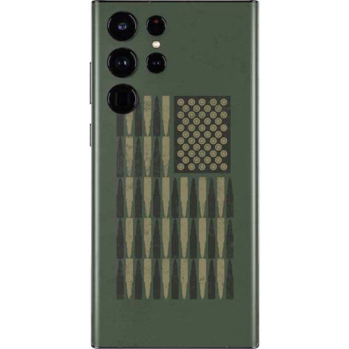Bullet American Flag Galaxy S22 Ultra Skin