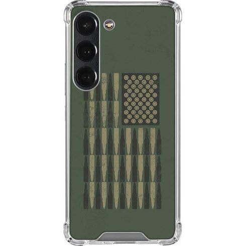 Bullet American Flag Galaxy S23 Clear Case