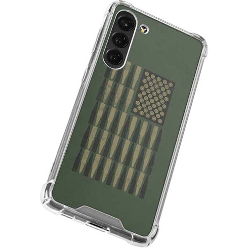 Bullet American Flag Galaxy S23 Plus Clear Case