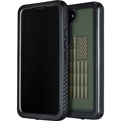 Bullet American Flag Galaxy S23 Plus Waterproof Case