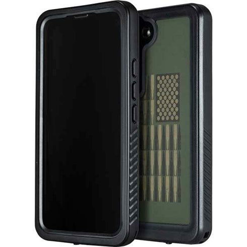 Bullet American Flag Galaxy S23 Waterproof Case