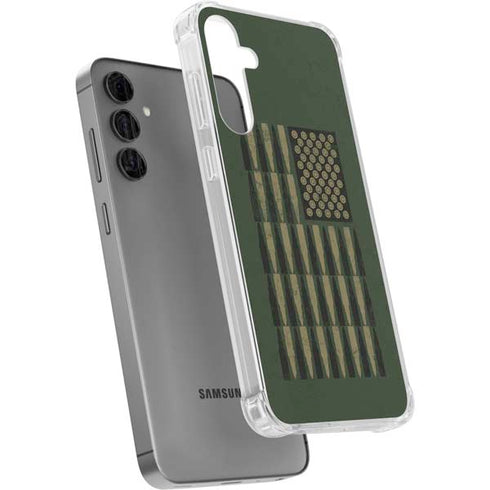 Bullet American Flag Galaxy S24 Plus Clear Case