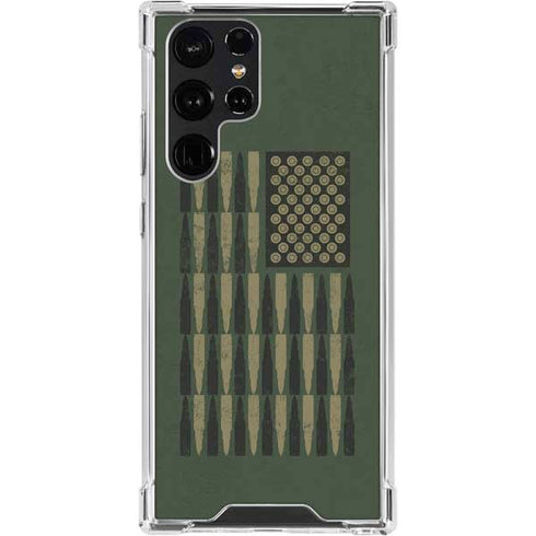 Bullet American Flag Galaxy S24 Ultra Clear Case