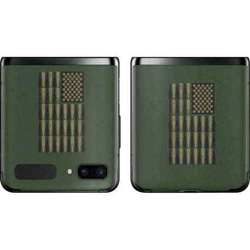 Bullet American Flag Galaxy Z Flip Skin