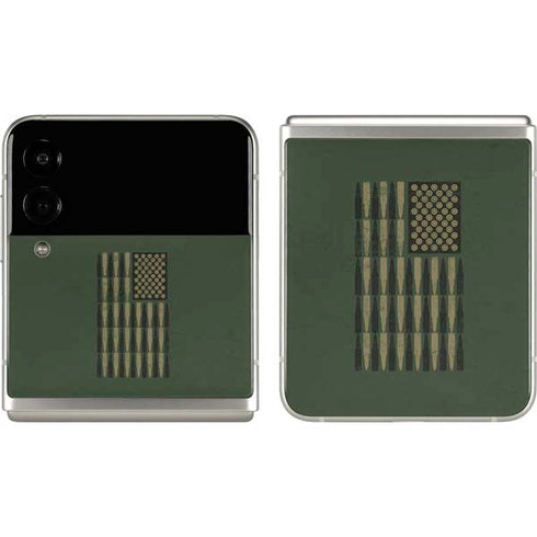 Bullet American Flag Galaxy Z Flip3 5G Skin