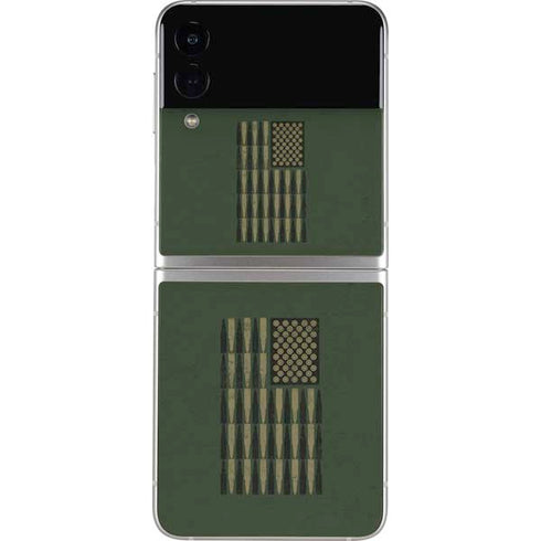 Bullet American Flag Galaxy Z Flip3 5G Skin
