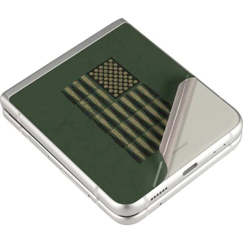 Bullet American Flag Galaxy Z Flip3 5G Skin
