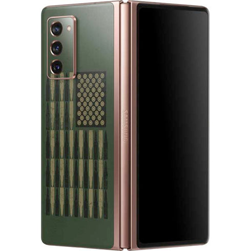 Bullet American Flag Galaxy Z Fold2 5G Skin