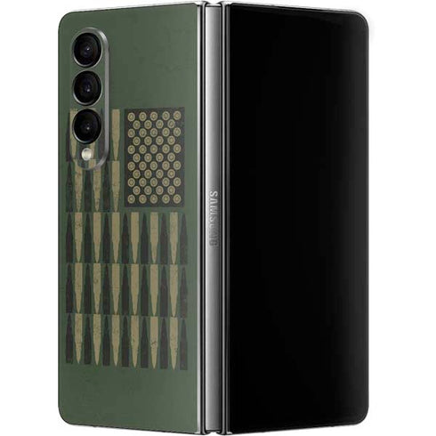 Bullet American Flag Galaxy Z Fold4 5G Skin