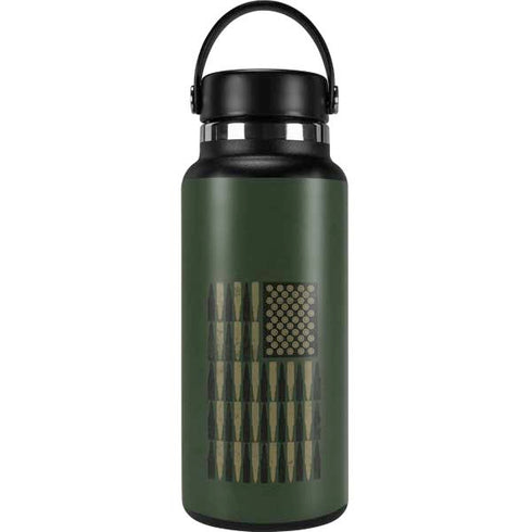 Bullet American Flag Hydro Flask 32oz Wide Mouth Skin