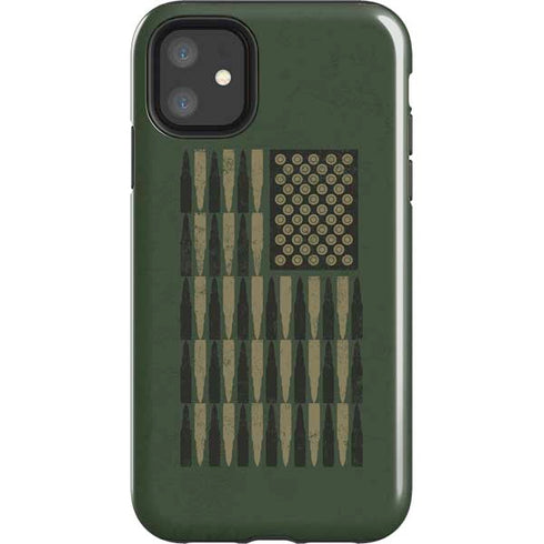 Bullet American Flag iPhone 11 Impact Case