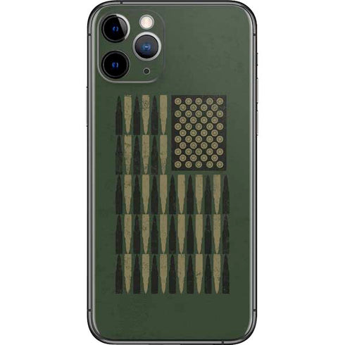Bullet American Flag iPhone 11 Pro Skin