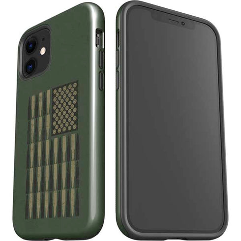 Bullet American Flag iPhone 12 Impact Case